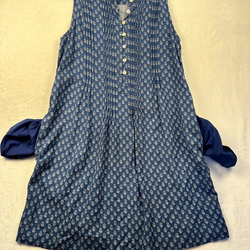 Faherty Womens Isha Basketweave Linen Dress Gobi Floral Size XS Comfy Summer - Picture 12 of 13
